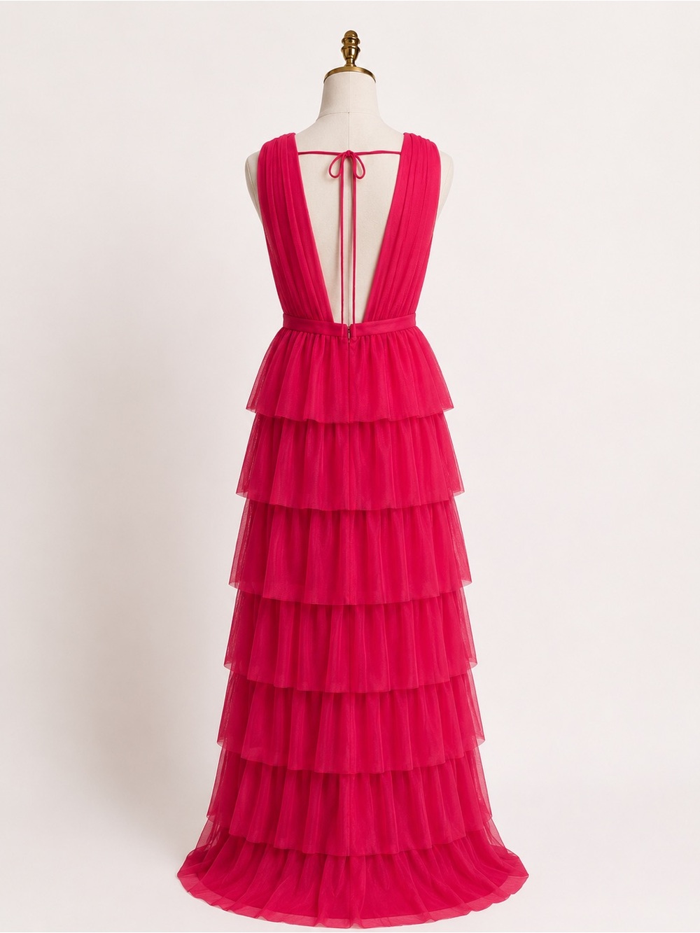 Reverly Clove Tulle Dress Sz 6 Whimsical Wedding Pink - Picture 4 of 4